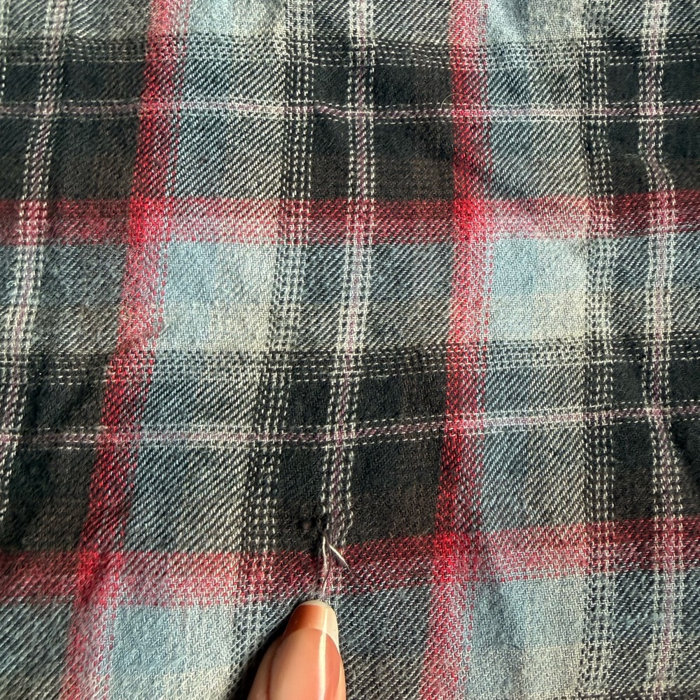 Wrangler Checkered Shirt - Black, Red, and Blue - Picture 6 of 6